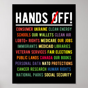 Hände weg von Medicaid Medicare Social Security Tr Poster