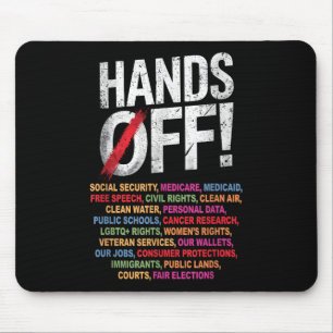 Hände weg von meinem Protest zur Sozialversicherun Mousepad