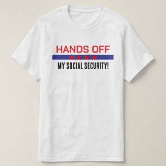 Hände weg von meinem Rot-Blau der Sozialversicheru T-Shirt
