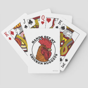 Hände weg von meinen Hühnchen-Nuggets Spielkarten
