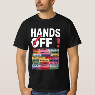 Hände weg von Trump-Anti-Tarrif-Design T-Shirt