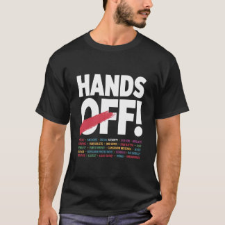 Hände weg von Trump-Anti-Tarrif-Design T-Shirt