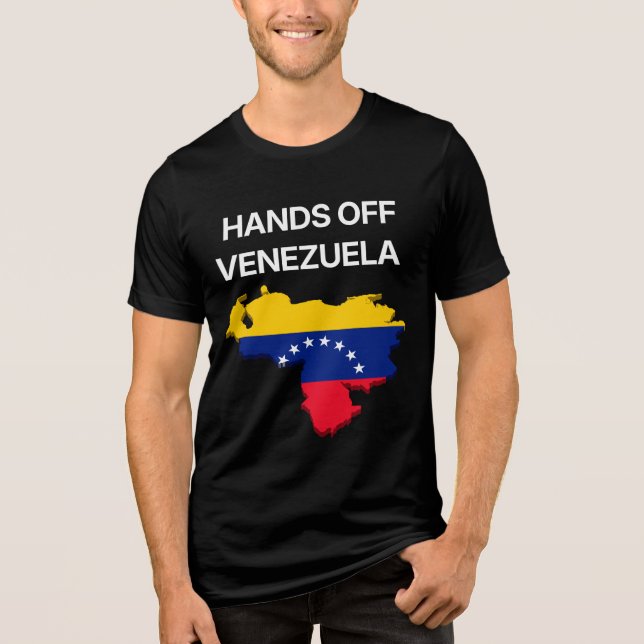 Hände weg von Venezuela Tri-Blend Shirt (Vorderseite)