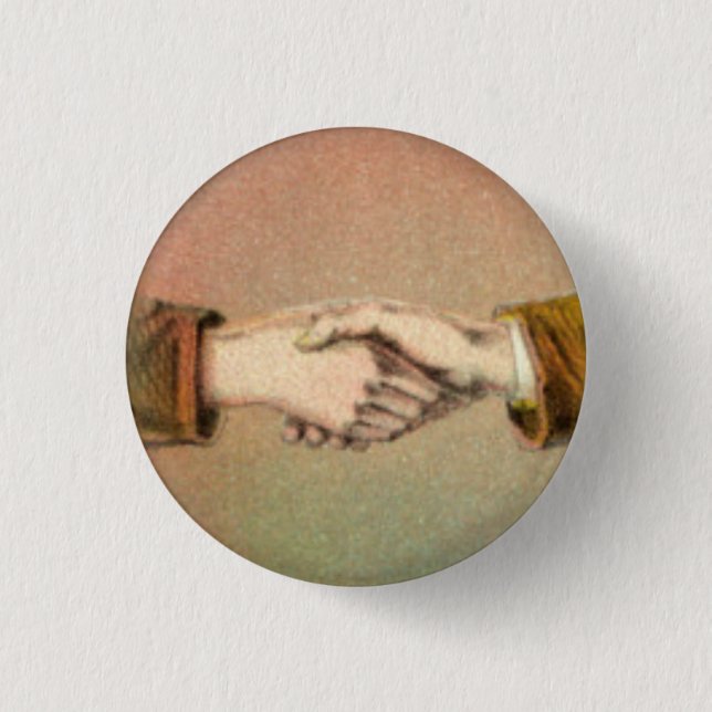 Händedruck 1 Zoll-runder Knopf Button (Vorderseite)
