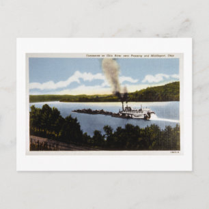 Handel auf dem Ohio River Postkarte