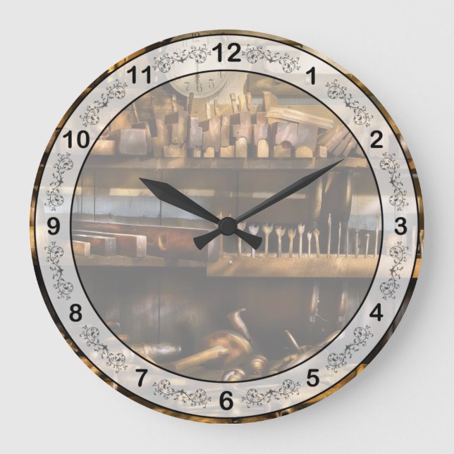 Handel - Carpenter - Flugzeug und Augers Große Wanduhr (Vorderseite)