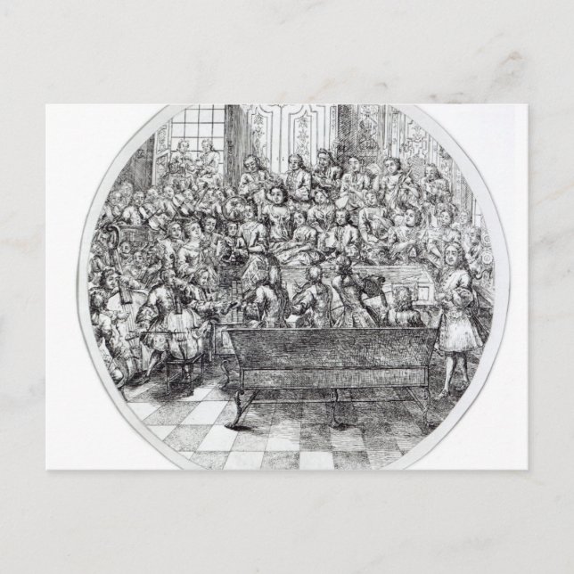 Händel, ein Oratorium, c.1740 Postkarte (Vorderseite)