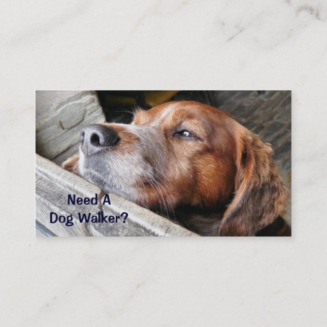 HANDEL, HUNDE GEHEN. VISITENKARTE (Rückseite)