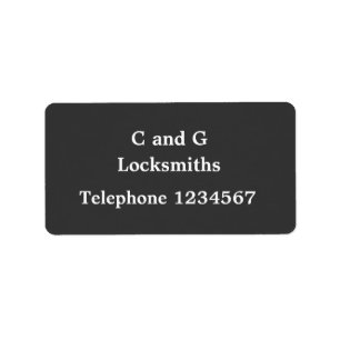 HANDEL, LOCKSMITTEL ADRESSAUFKLEBER
