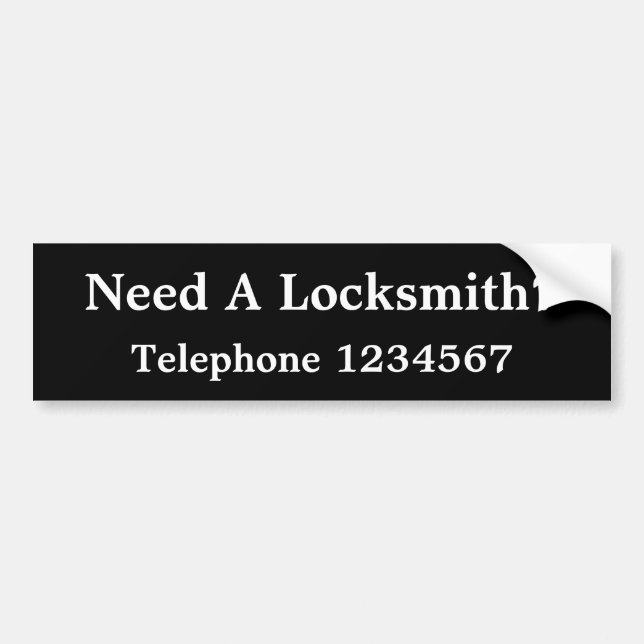 HANDEL, LOCKSMITTEL AUTOAUFKLEBER (Vorne)