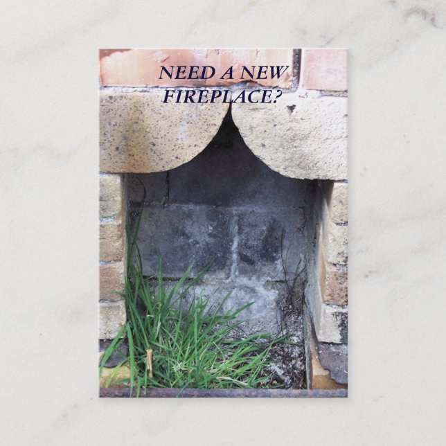 HANDEL. NEUE FIREPLACES. VISITENKARTE (Vorderseite)