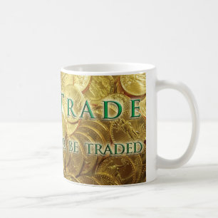 Handel oder Tasse von gehandelten Goldmünzen