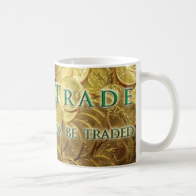 Handel oder Tasse von gehandelten Goldmünzen (Rechts)