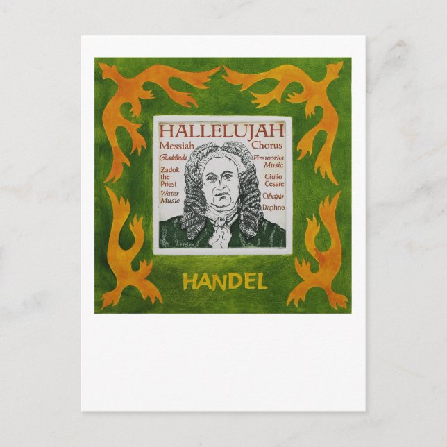 Händel Postkarte (Vorderseite)