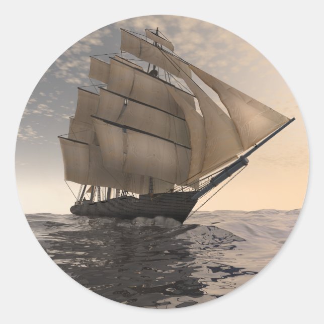 Handel Runder Aufkleber (Vorderseite)