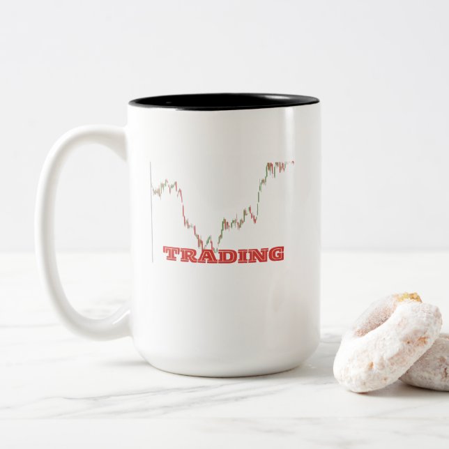 HANDEL  ZWEIFARBIGE TASSE (Mit Donut)