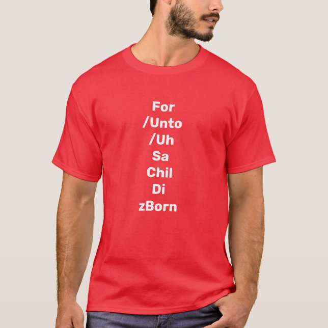 Handel's Messiah For Unto Us A Child Is Born Choir T-Shirt (Vorderseite)