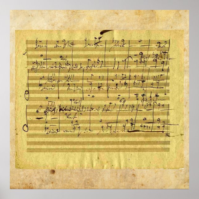 Händels "Messias" in Beethovens Hand Poster (Vorne)