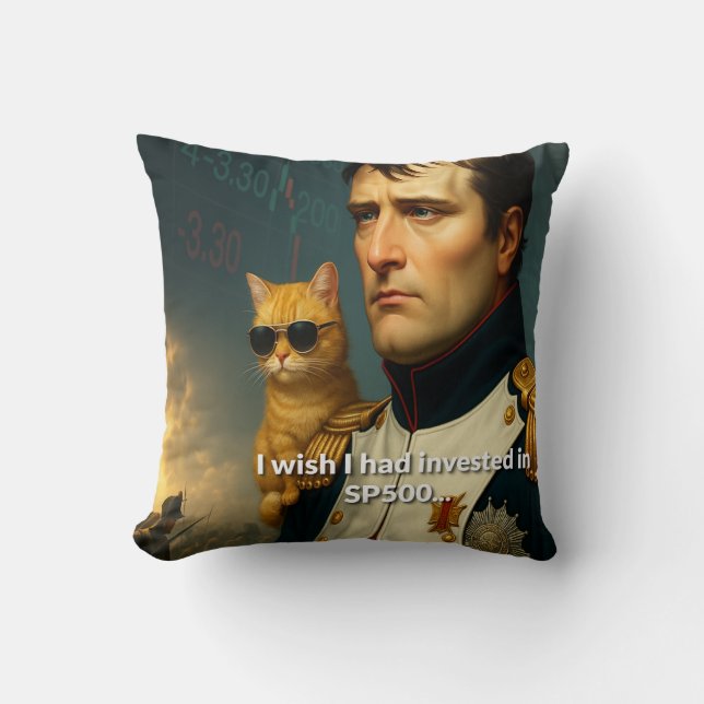 Handelsängste ohne Dividenden Kissen (Vorderseite)