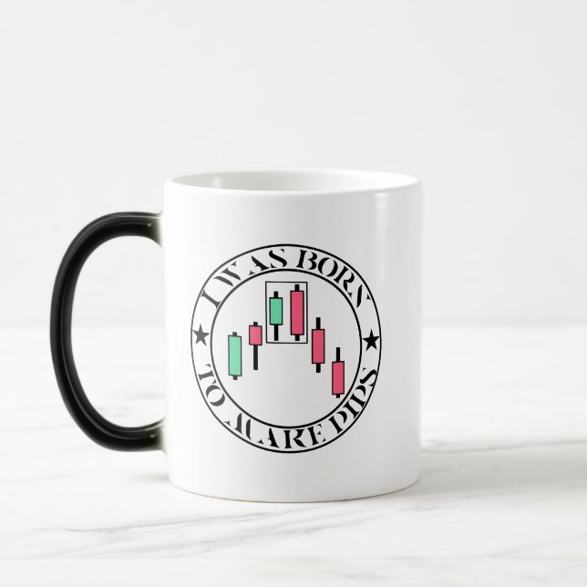 Handelsdesign | Bärisches Muster | Pips Verwandlungstasse (Links)