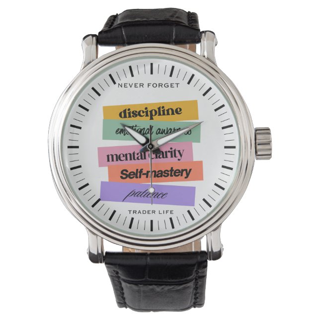 Handelsdesign | Erinnerung | Motivation Armbanduhr (Vorderseite)