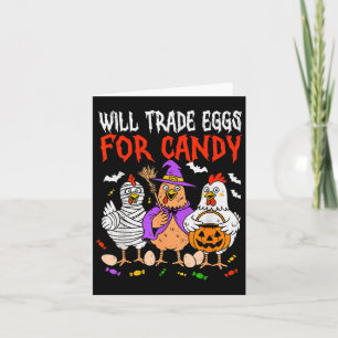 Handelseier für Candy Soky Chicken Halloween Farm Karte