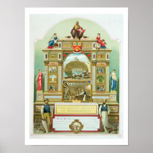 Handelsemblem der Amalgamated Society of Woodwor Poster