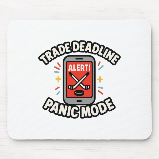 Handelsfrist Panikmodus Lustiger Fantasy-Hockey-Sp Mousepad (Vorne)