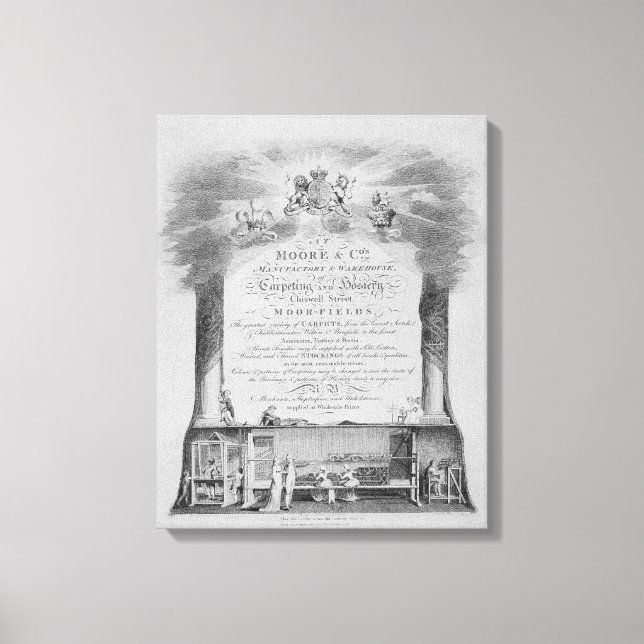 Handelskarte Moore & Co. Leinwanddruck (Vorderseite)