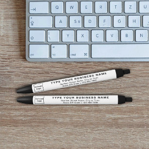 Handelsmarke auf weißem Fass von Tintenpatronen Kugelschreiber