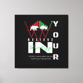 Handelsmotivation | Bullisch | Muster Leinwanddruck
