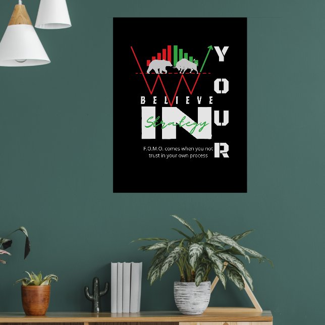 Handelsmotivation | Bullisch | Muster Poster (Wohnzimmer 1)