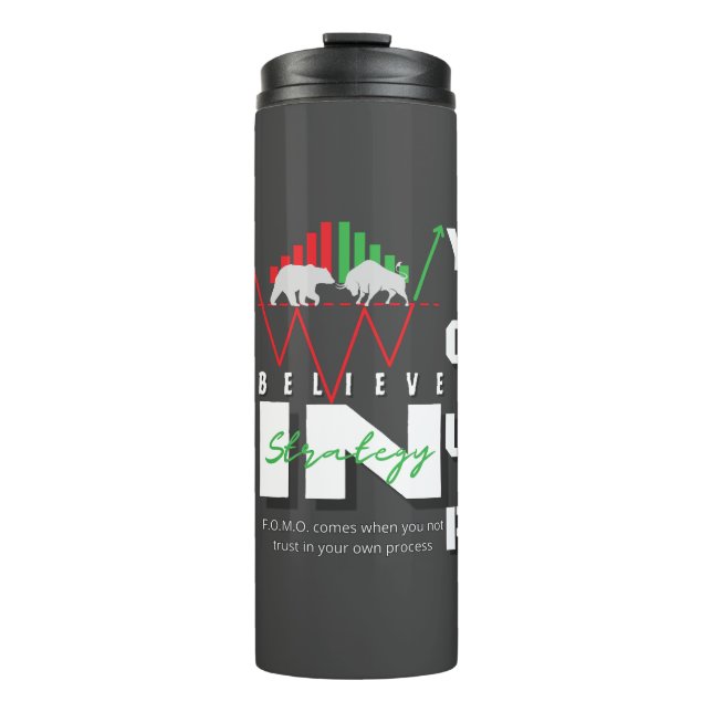 Handelsmotivation | Bullisch | Muster Thermosbecher (Vorderseite)
