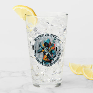Handelsmotivation Cyberpunk-Scharfschütze Fant Glas