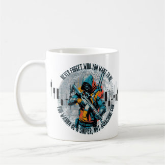 Handelsmotivation | Cyberpunk-Scharfschütze | Fant Kaffeetasse