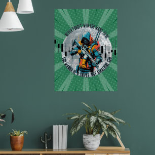 Handelsmotivation Cyberpunk-Scharfschütze Fant Poster