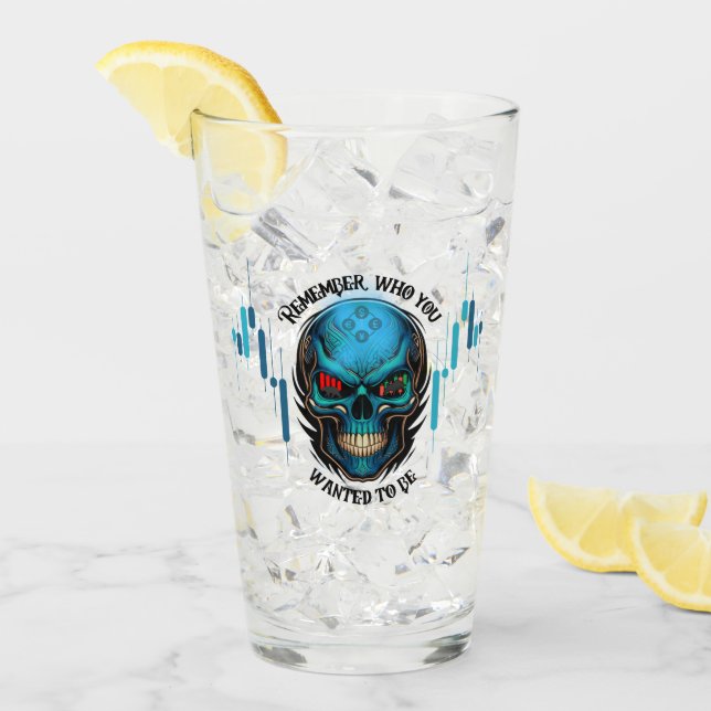 Handelsmotivation | Schädel | Erinnern  Glas (Vorderseite Ice)
