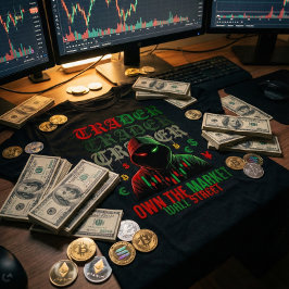 Handelsmysterium Charakter Rote Grüne Kerze T-Shirt