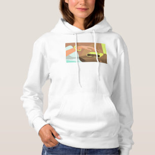 Händeschalten auf den Knopf Wecker-Schlummertaste Hoodie
