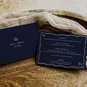 Händeschleifenkarte für die Hochzeitsdetails Einladung