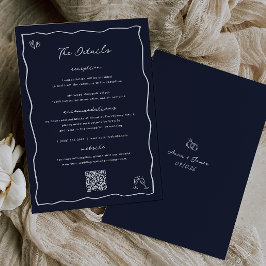 Händeschleifenkarte für die Hochzeitsdetails Einladung