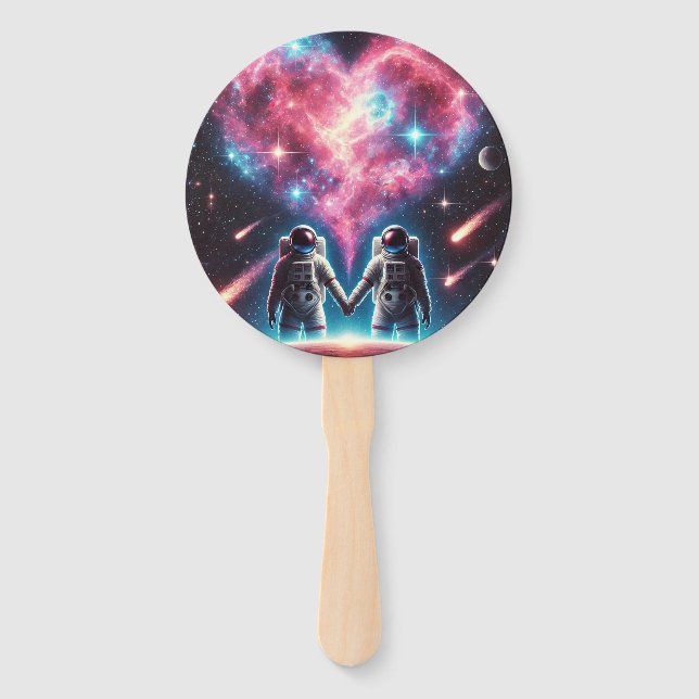 Handfächer für die Liebe des Astronauten (Vorderseite)
