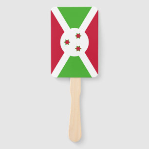 Handfächerset mit Flagge von Burundi Fächer