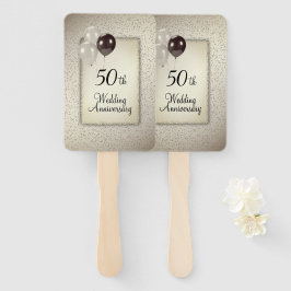 Handfan zum 50. Hochzeitstag Fächer