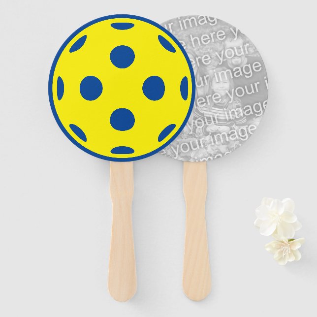 Handfans aus Pickleball mit benutzerdefiniertem Fo Fächer (Vorne und Hinten)