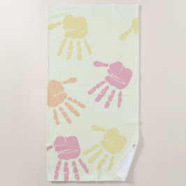 Handfarbe Strandtuch