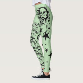 Handfarbene Designer-Leggings Leggings