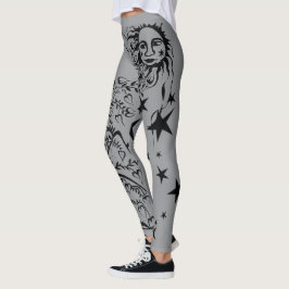 Handfarbene Designer-Leggings Leggings