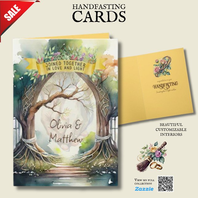 HANDFASTING CARD PERSONALISIERT PAGAN WICCAN 🌿 KARTE (Von Creator hochgeladen)