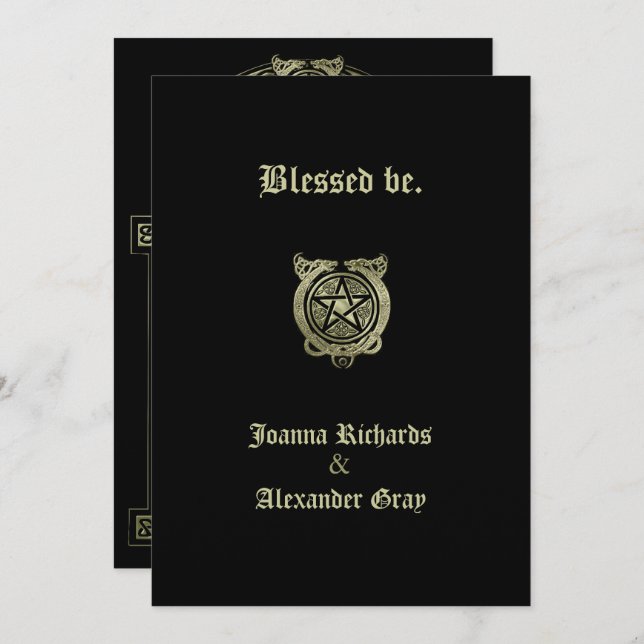 Handfasting Einladung (Vorne/Hinten)